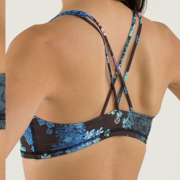 Lululemon Free To Be Bra Petal Pop Multi Color Size 8 - Picture 8 of 9